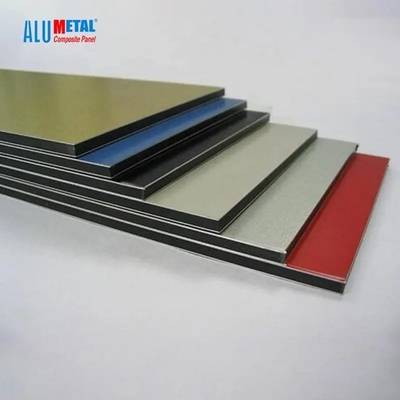 لوح الألمنيوم المركب PVDF المعاصر ISO9001 لوح الألمنيوم المركب 4 مم