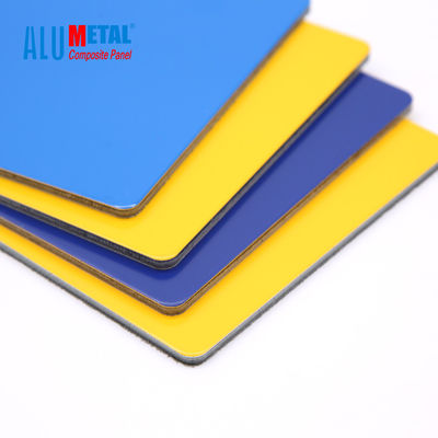 0.5 مم الخارجي Acp الألومنيوم ورقة الجدار الكسوة مقاومة للحريق الأساسية 1220 X 2440 مم