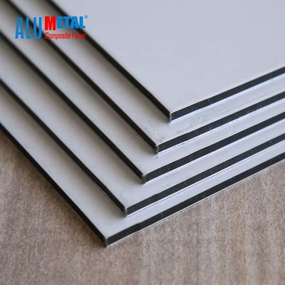 4 مم المضادة للبكتيريا PVDF لوحة الألومنيوم المركب ورقة Acp 1250 مم مواد البناء
