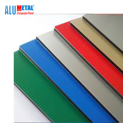 1220x2440mm نحى PVDF لوح ألومنيوم مركب 5mm AA1100