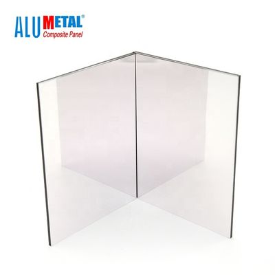PVDF المغلفة 3 مم ورقة لوحة الألومنيوم المركب 0.5 مم AA5005 مات إنهاء