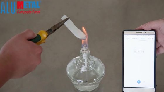 2440mm 3mm Pvdf الألومنيوم المركب لوحة بأكسيد للجدار الخارجي