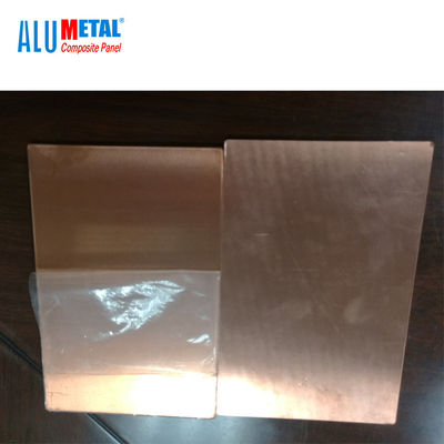 لوح الألمنيوم المركب المعدني الداخلي المصقول 4 مم LDPE 1000mm