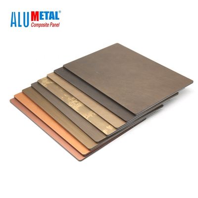 3 مم الصلب PVDF Acm الألومنيوم المركب لوحة النحاس ناكروس 1250 مم
