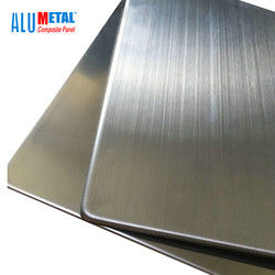 0.3mm 1220mm لوحة معدنية مركبة مقاومة للتآكل PVDF لوحات الحائط المعدنية الخارجية