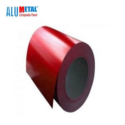 PVC المغلفة تقليم الألومنيوم لفائف فك 200MM 2600 مم للبناء