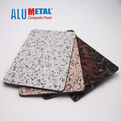 5000mm لوحة الألومنيوم المركب الرخام AA1100 8mm الخشب الحبوب Acp الكسوة الخارجية