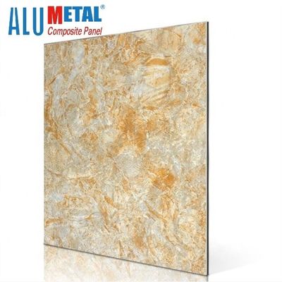 لوح الألمنيوم المركب الرخامي Nacreous Crossbond 0.05mm 5800mm مضاد للكهرباء الساكنة