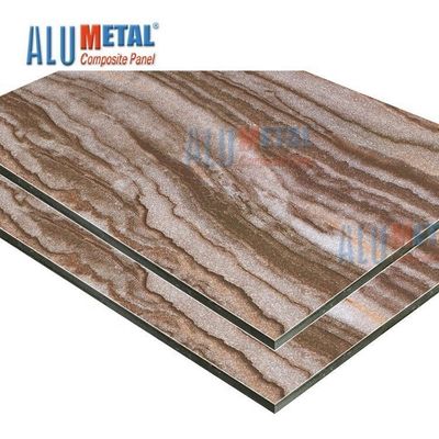 0.08mm 6mm الخشب البلاستيك والرخام الألومنيوم المركب لوحة الجدار الخارجي الكسوة Odm
