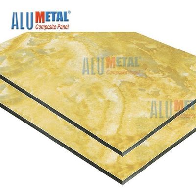 لوح الألمنيوم المركب الرخامي Nacreous Crossbond 0.05mm 5800mm مضاد للكهرباء الساكنة
