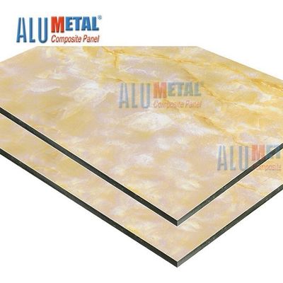 لوح الألمنيوم المركب الرخامي Nacreous Crossbond 0.05mm 5800mm مضاد للكهرباء الساكنة