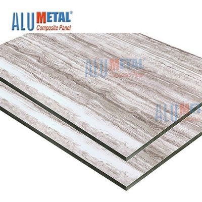 ACP لوحة الألومنيوم المركب ورقة مادة 0.1mm 5000mm بأكسيد الجرانيت