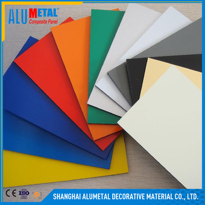 لوح ألومنيوم مركب PVDF مطبوع 3 مم AA1100 معاد تدويره