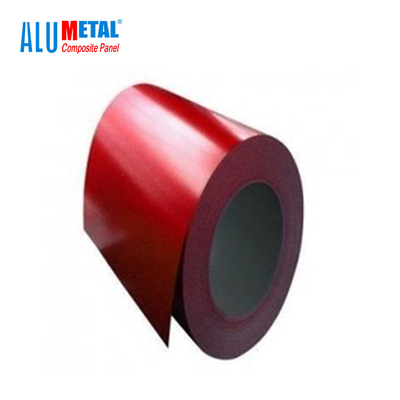 H12 1mm لفائف الألمنيوم المطلية مسبقا A1060 2500MM لفائف سقف مقطورة