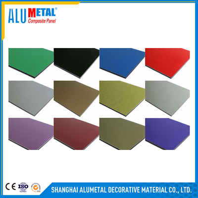 ألوميتال ACP PVDF لوح الألمنيوم المركب المضاد للحريق