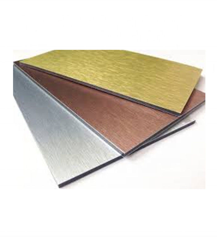 0.15mm 6mm نحى الألومنيوم المركب لوحة سبيكة ورقة 1250x2440mm PE الأساسية
